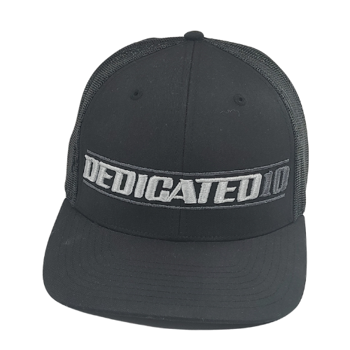 Script 112R Black w/ silver charcoal thread