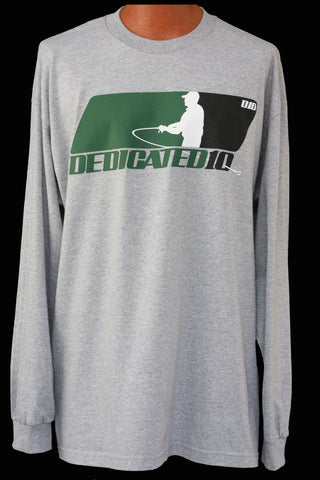 All American Bass Green long sleeve tee