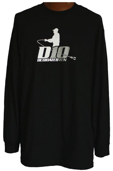 D10 Angler Long Sleeve-white/titanium grey