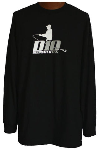 D10 Angler Long Sleeve-white/titanium grey