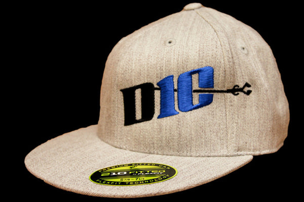 BIG D10 Heather Grey fitted hat-royal