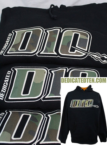 D10 Camo heavyweight hooded sweatshirt